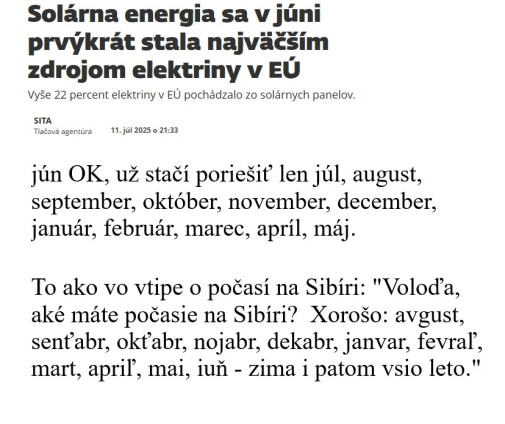 leto poriešené zima nepodstatná